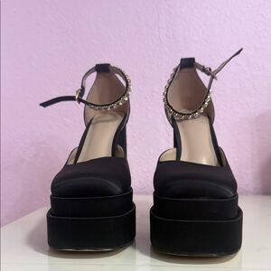 Elegant Black Platform Heels